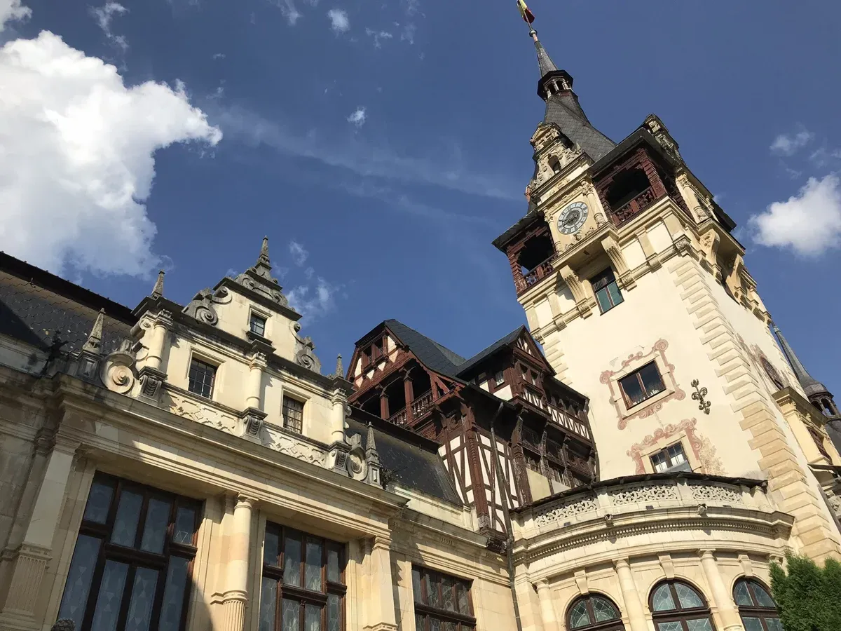Peles Castle in Sinaia, the second castle on most Dracula Castle tours from Bucharest